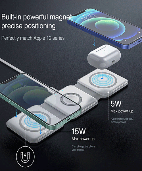 3 in 1 Wireless Charger - TikTec