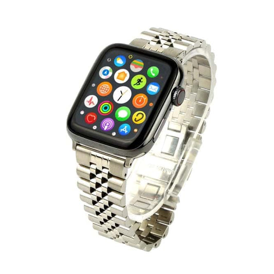 Watch 10 with 5 breed fancy ROLX chain straps | 45mm | Black - TikTec