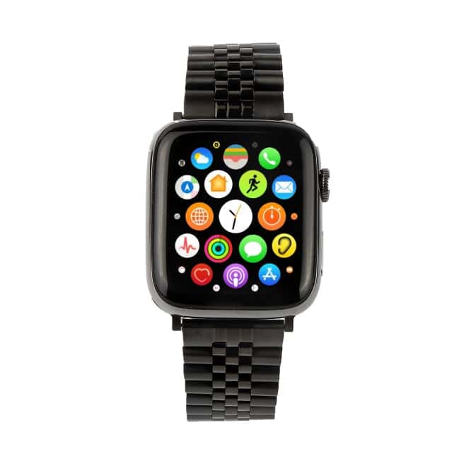 Watch 10 with 5 breed fancy ROLX chain straps | 45mm | Black - TikTec