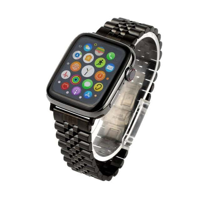 Watch 10 with 5 breed fancy ROLX chain straps | 45mm | Black - TikTec