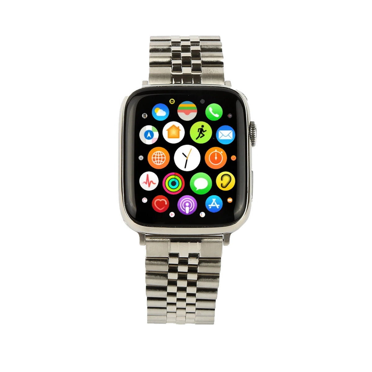 Watch 10 with 5 breed fancy ROLX chain straps | 45mm | Black - TikTec