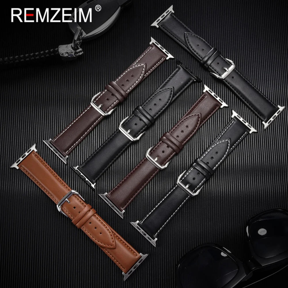 Simple Leather Straps For 42-44-45-49mm - TikTec
